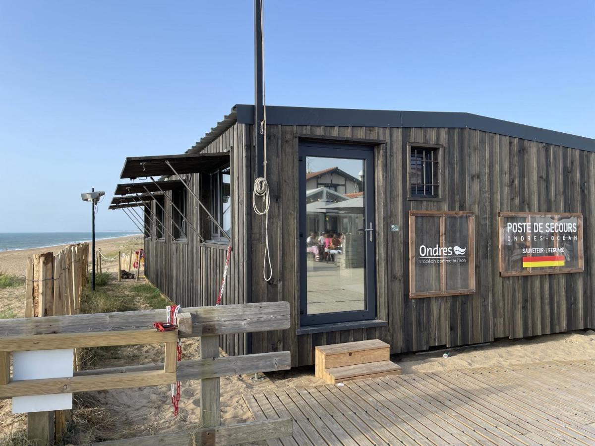 Chalet Paisible A La Plage, Piscine Et Tennis Ondres Exterior foto