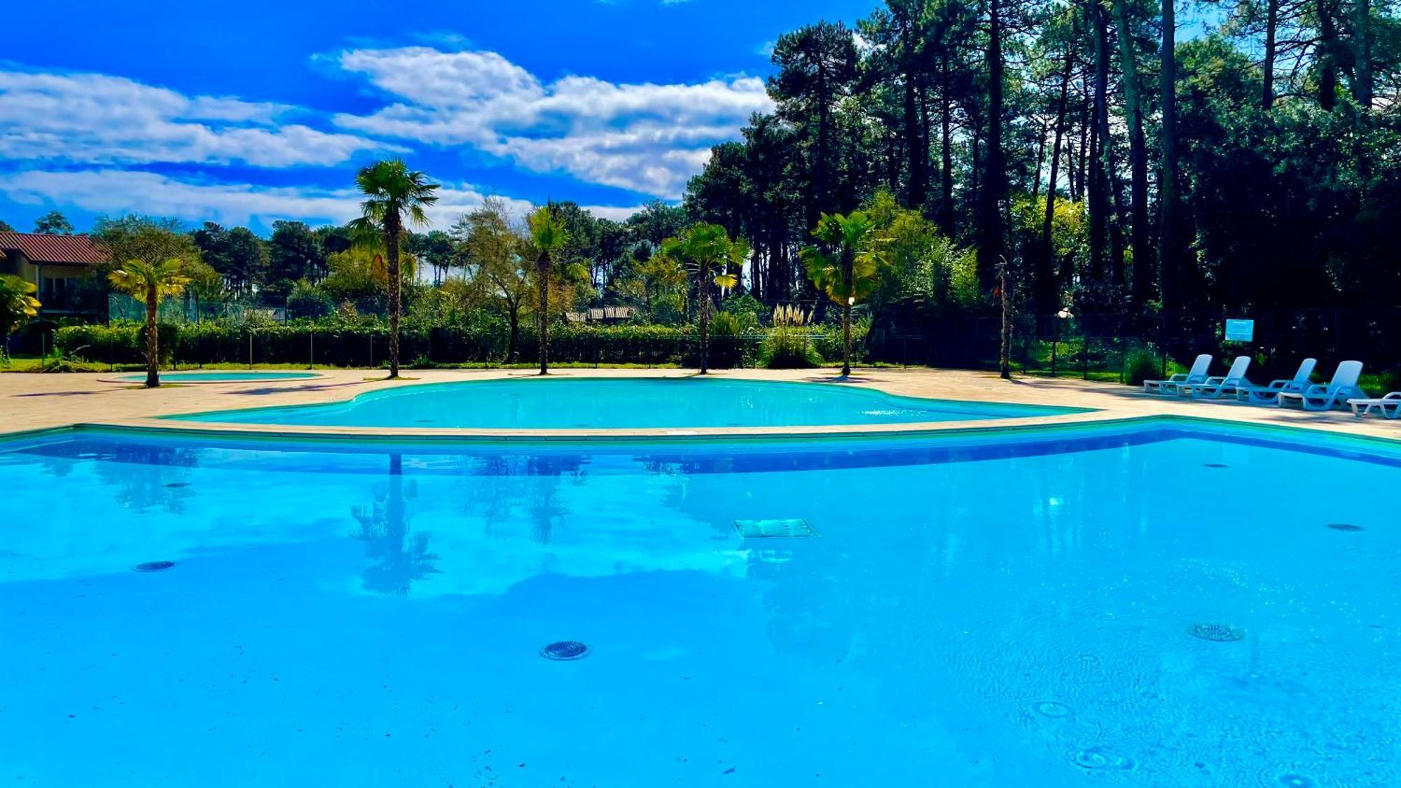 Chalet Paisible A La Plage, Piscine Et Tennis Ondres Exterior foto